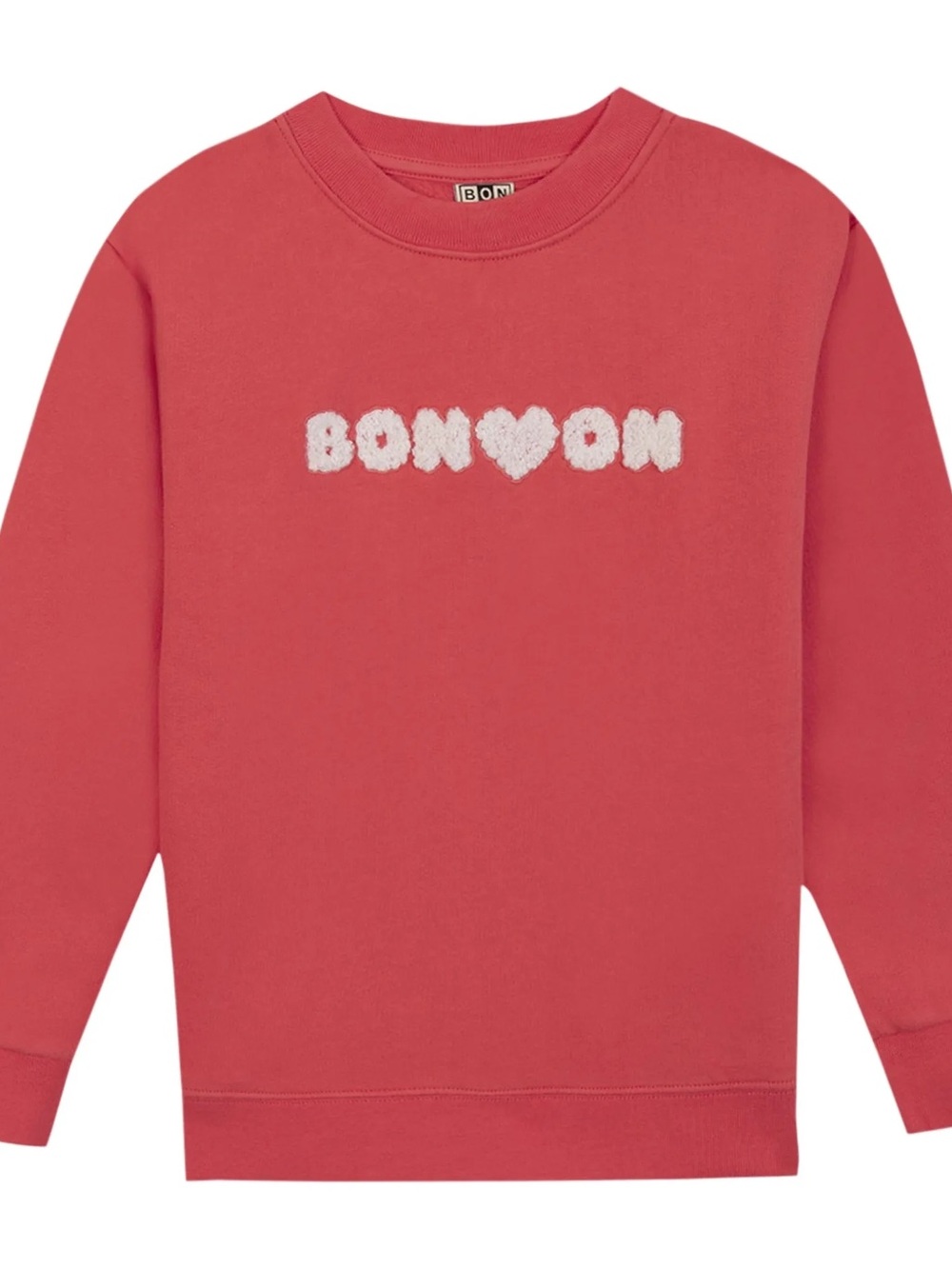 Bonton Coral Pink Logo Crewneck Sweatshirt